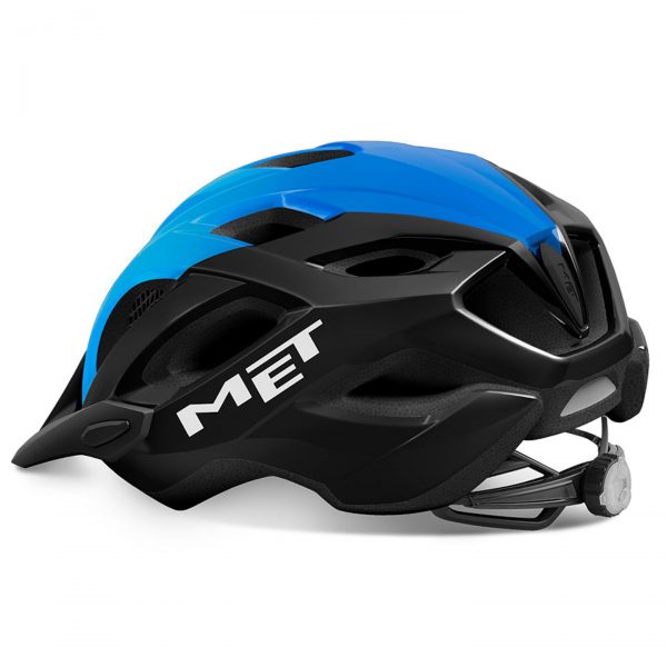 Κράνος_MET_Crossover_Black_Cyan_Glossy_3 το Crossover είναι πλούσιο σε χαρακτηριστικά, όπως το ενσωματωμένο δίχτυ στους εμπρός αεραγωγούς, για να μην περνάνε έντομα μέσα στο κράνος.