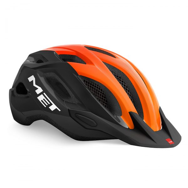 Κράνος_MET_Crossover_Black_Orange_Glossy_1a το Crossover είναι πλούσιο σε χαρακτηριστικά, όπως το ενσωματωμένο δίχτυ στους εμπρός αεραγωγούς, για να μην περνάνε έντομα μέσα στο κράνος.