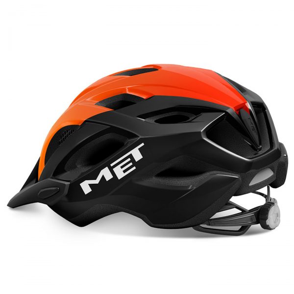 Κράνος_MET_Crossover_Black_Orange_Glossy_3 το Crossover είναι πλούσιο σε χαρακτηριστικά, όπως το ενσωματωμένο δίχτυ στους εμπρός αεραγωγούς, για να μην περνάνε έντομα μέσα στο κράνος.