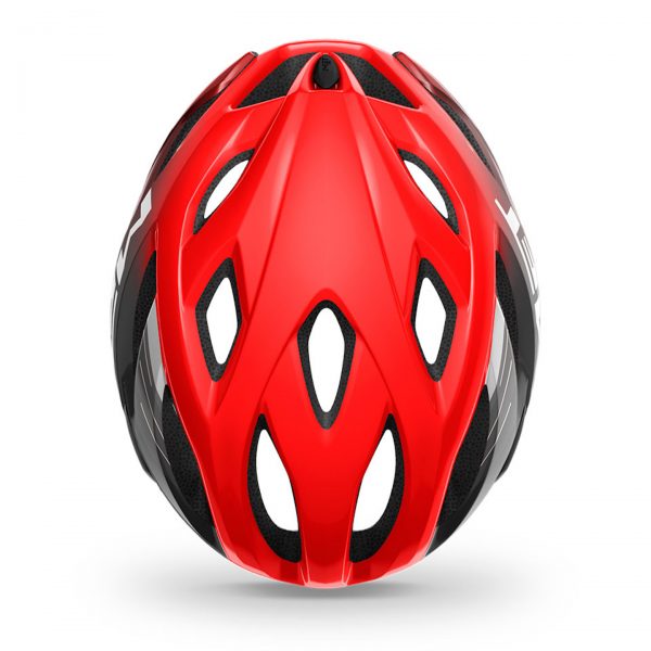 Κράνος_MET_Idolo_Red_Black_Glossy_4 Το Idolo έχει compact, αγωνιστικό σχήμα, χαμηλό βάρος, με 15 αεραγωγούς.