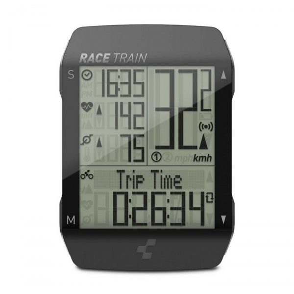 Κοντέρ_Ποδηλάτου_Cube_Race_Train_Set_2 Με το Race Train Set θα παίζεις τις 34 λειτουργίες του στα δάχτυλα σου, στις οποίες περιλαμβάνονται, παλμογράφος και cadence.