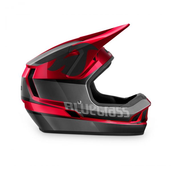 Κράνος_Bluegrass_Legit_Black_Red_Metallic_Glossy_2 Το Legit είναι ένα κράνος, εφοδιασμένο με χαρακτηριστικά που έχουν εμπνευστεί από το αγωνιστικό τμήμα της Bluegrass.