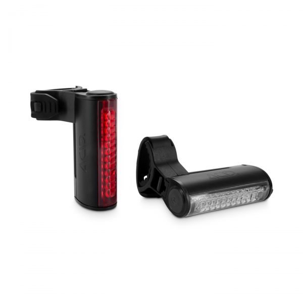 Σετ_Φώτα_Ποδηλάτου_Acid_LED_Light_HPA_1 Και τα δύο φώτα είναι επαναφορτιζόμενα και δεν χρειάζονται μπαταρίες μιας χρήσης, παρέχουν 6 modes φωτισμού και strap σιλικόνης με ενσωματωμένο κλιπ.