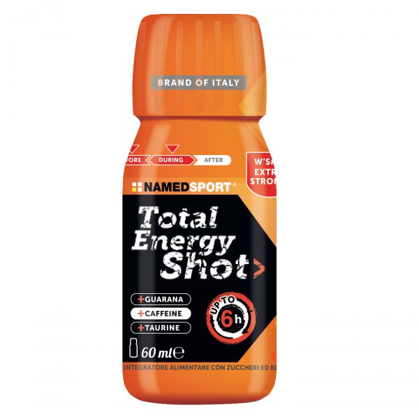 Named_Sport_Total_Energy_Shot_Orange_60ml_1 Το Total Energy Shot είναι εμπλουτισμένο με εκχύλισμα Σαμπούκου, βιταμίνη C, βιταμίνη B12 και Μαγνήσιο.