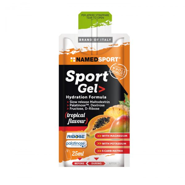 Gel_Named_Sport_Tropical_25ml_1 Gel ενέργειας από απλούς και σύνθετους υδατάνθρακες σταδιακής αποδέσμευσης για άμεση και μακράς διάρκειας ενέργεια.
