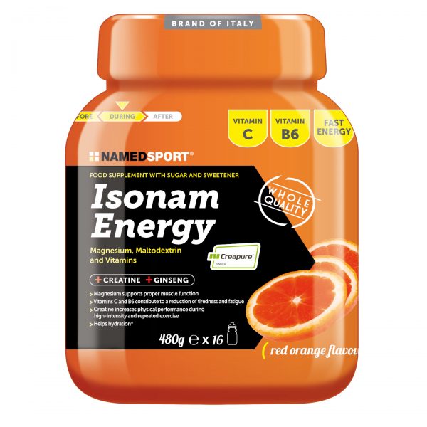 Ισοτονικό_Named_Sport_Isonam_Energy_Orange_480gr_1 Το ισοτονικό ποτό σε μορφή σκόνης της Named Sport βασίζεται στην Μαλτοδεξτρίνη,