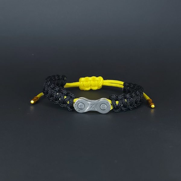 Βραχιόλι_Chain_Link_Grey_Black_Yellow_1 Τα βραχιόλια Chain Link είναι το τέλειο δώρο για έναν ποδηλάτη.