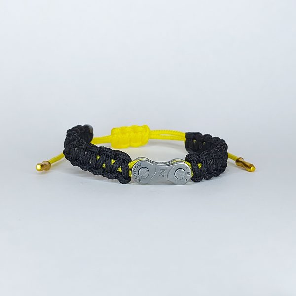 Βραχιόλι_Chain_Link_Grey_Black_Yellow_3 Τα βραχιόλια Chain Link είναι το τέλειο δώρο για έναν ποδηλάτη.